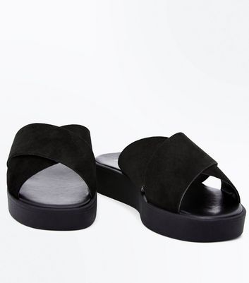 womens flatform sliders