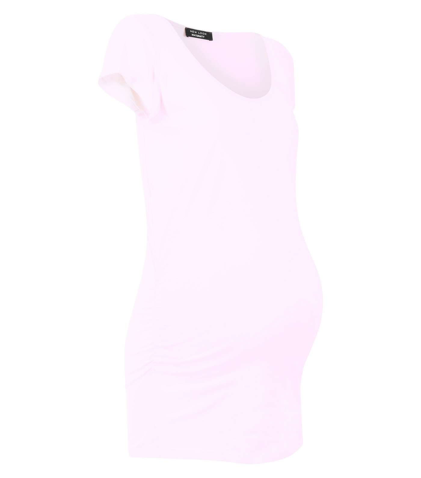 Maternity Pink Short Sleeve T-Shirt Image 4