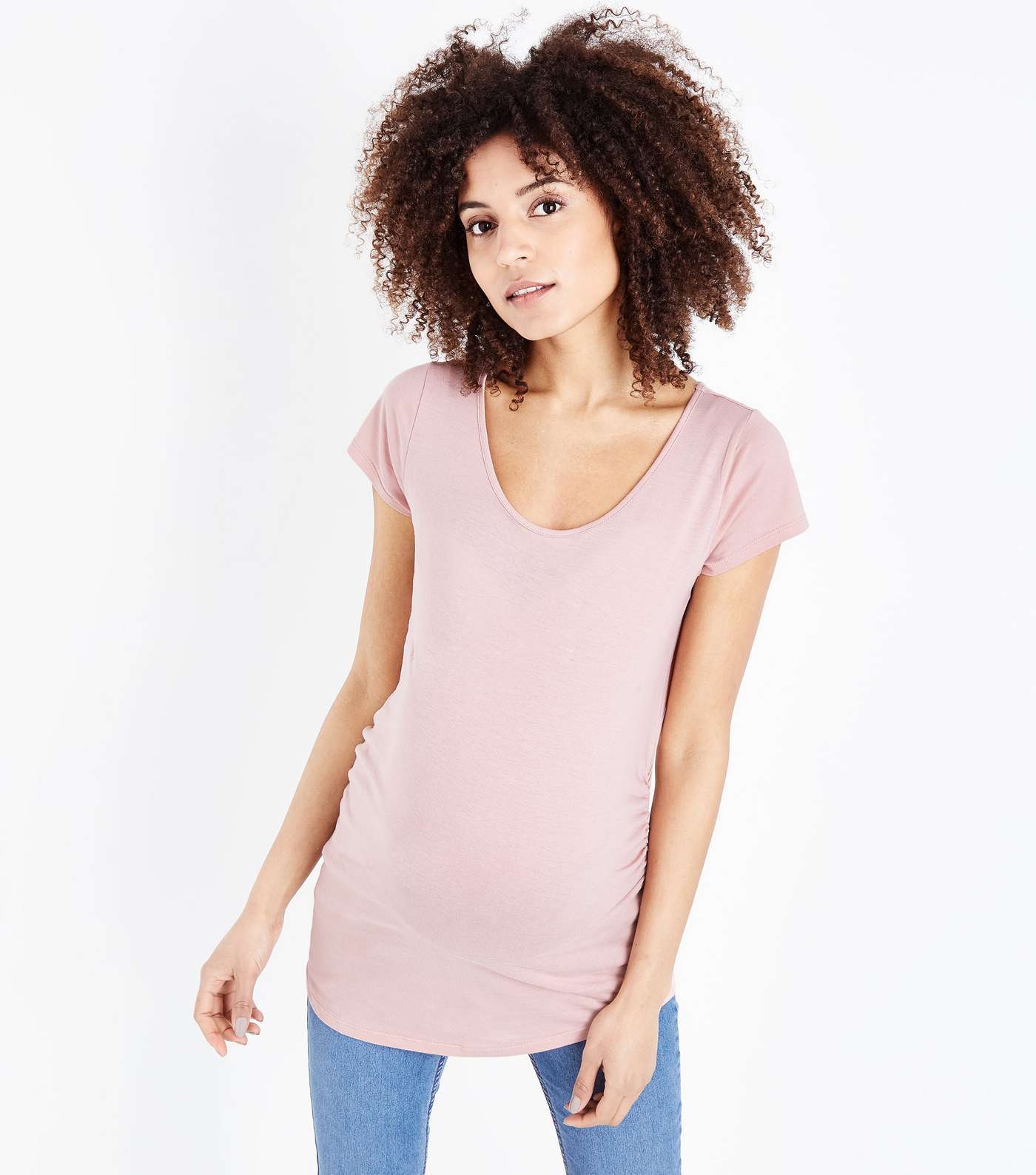 Maternity Mid Pink Short Sleeve T-Shirt