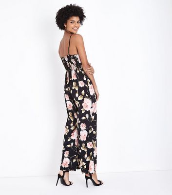 bustier jumpsuit black