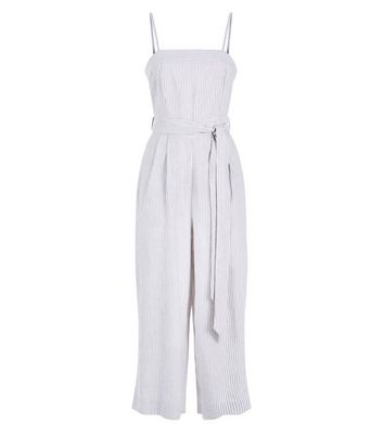 white square neck jumpsuit