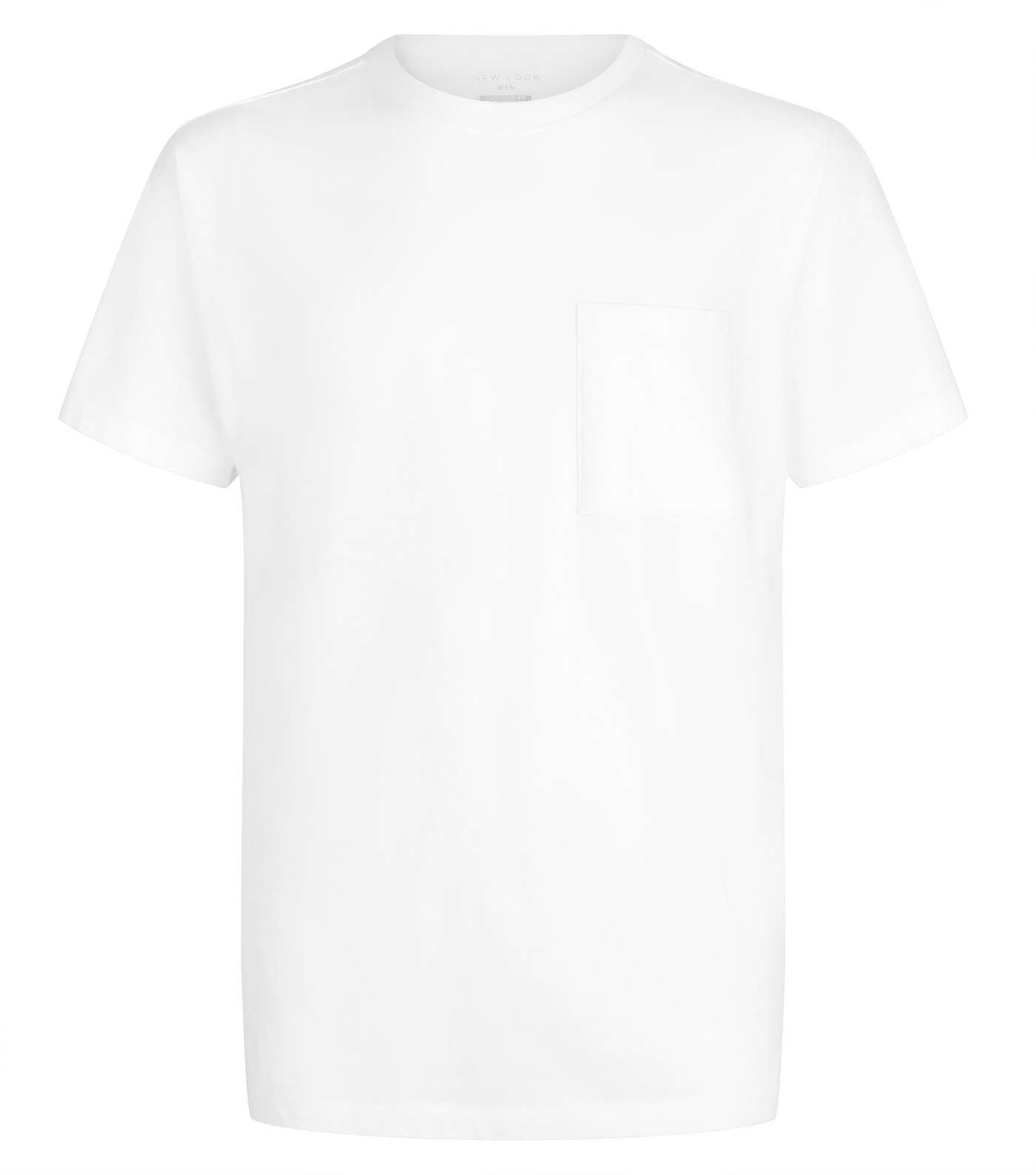 White Oversized Pocket T-Shirt Image 4