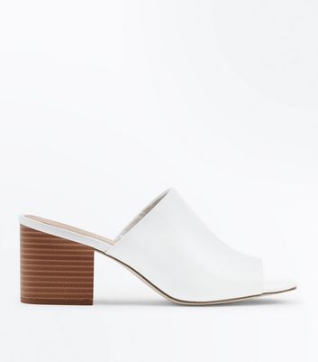 mule a talon blanche