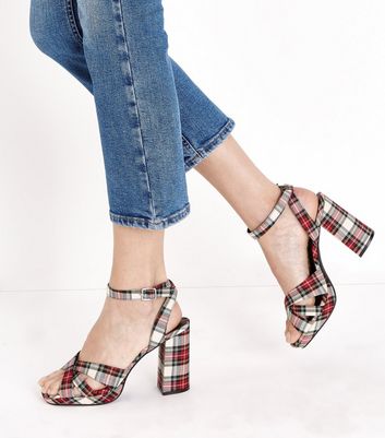 tartan shoes new look