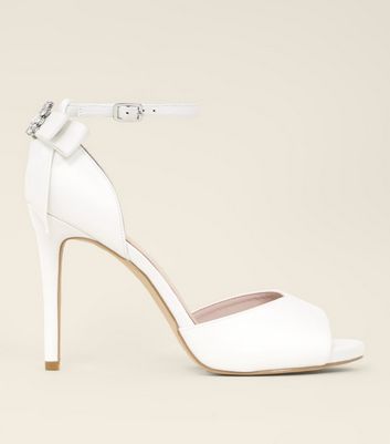 wide fit white wedding shoes