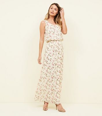 new look cream dress