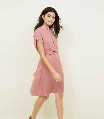 new look coral dress