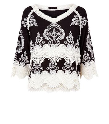 new look crochet top