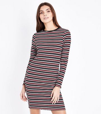 long sleeve dress striped