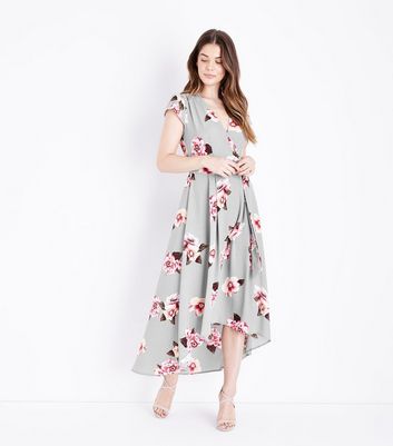 ax paris grey floral dress