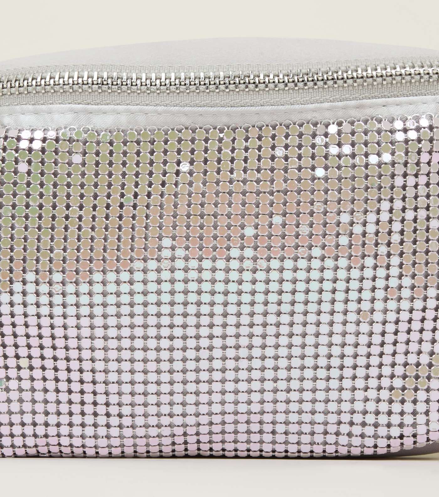 Grey Iridescent Chainmail Bum Bag Image 4