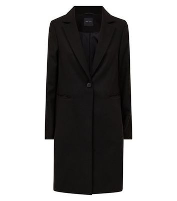 Black single breasted formal coat best sale