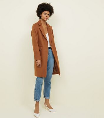 Tan Single Breasted Formal Coat | New Look