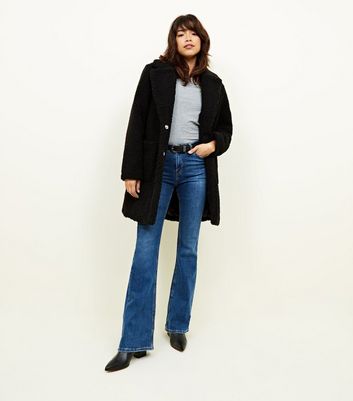 Black teddy hotsell coat new look