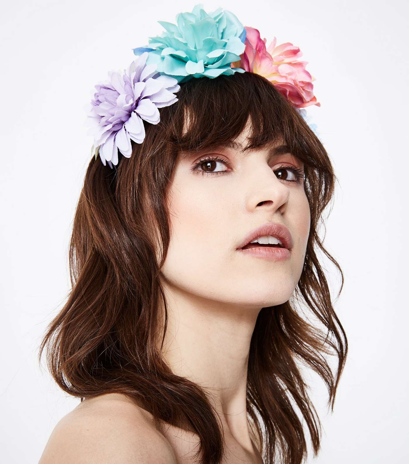 Multicoloured Floral Headband Image 2