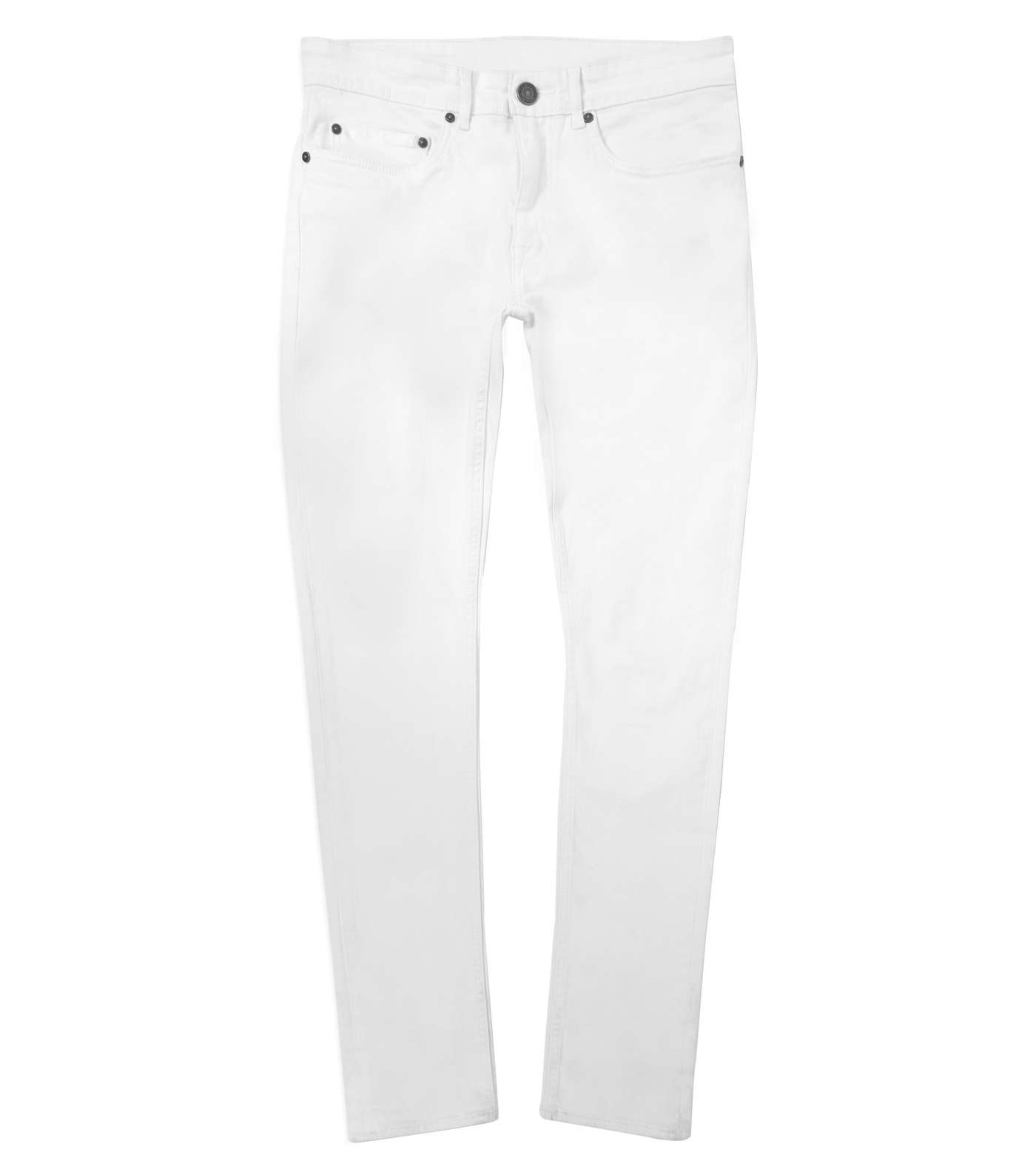 White Skinny Stretch Jeans Image 4