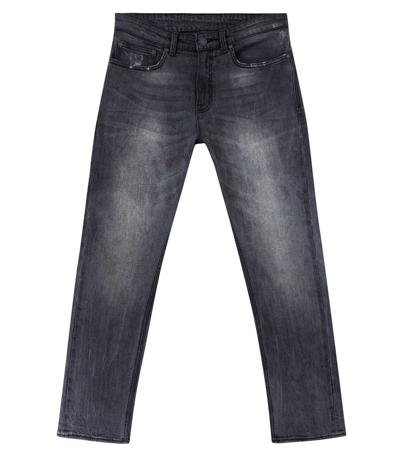 Dark Grey Slim Cropped Jeans Image 4