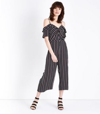 cold shoulder jumpsuit new look
