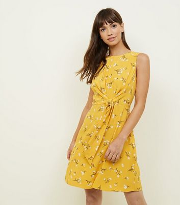 new look tie front dress