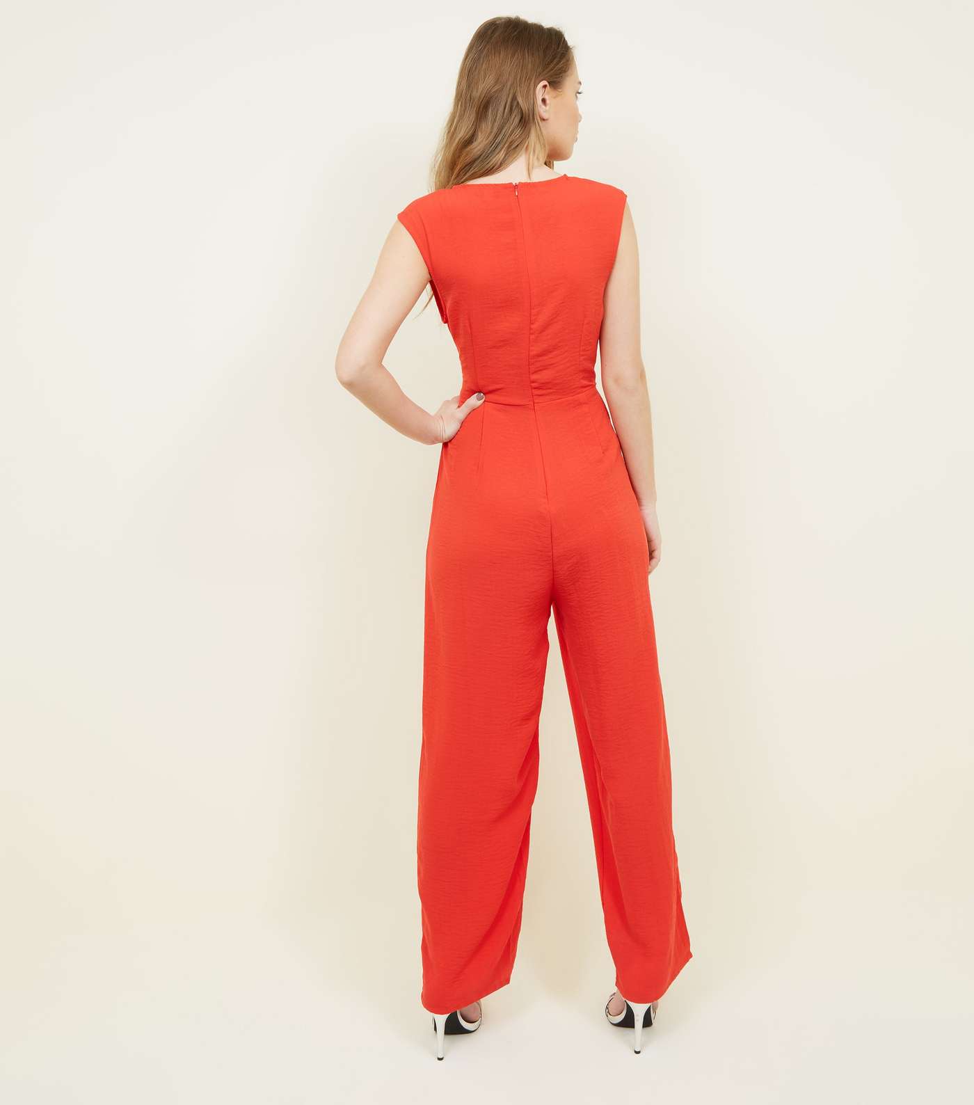 Blue Vanilla Red D-Ring Wrap Front Jumpsuit  Image 2