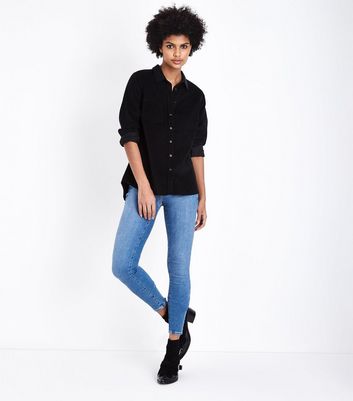 black corduroy shirt women's