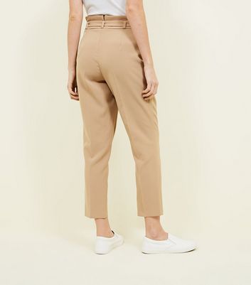 Isabel Marant Ferima Paneled Coated-cotton Tapered Pants In Camel | ModeSens