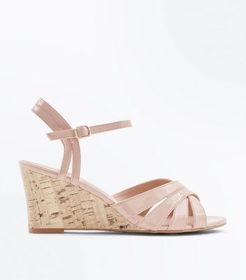 nude low wedges
