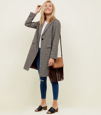 Newlook on sale check coat