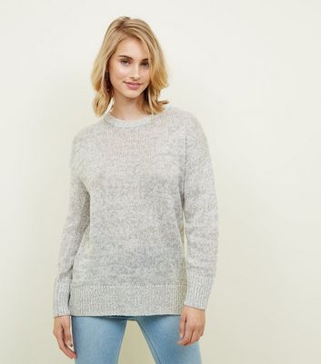 longline grey jumper