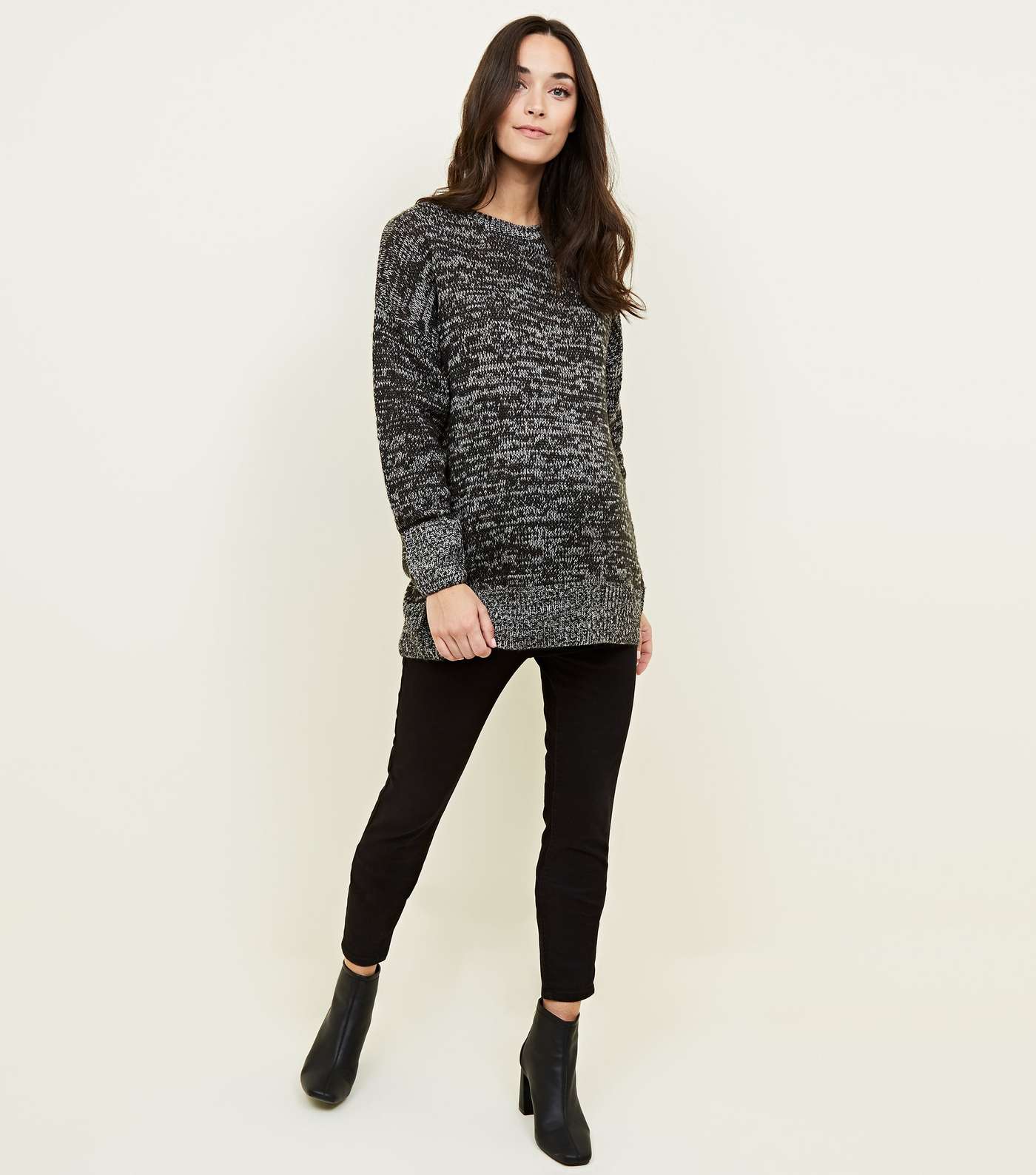 Maternity Black Knitted Jumper Image 2