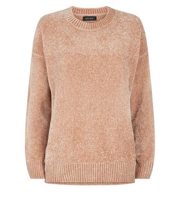 Camel Chenille Slouchy Jumper New Look