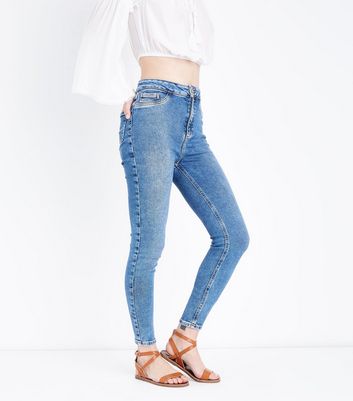 new look hallie high waist super skinny jeans