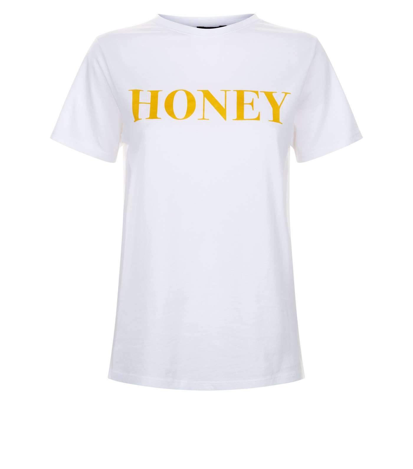 White Honey Print T-Shirt Image 4