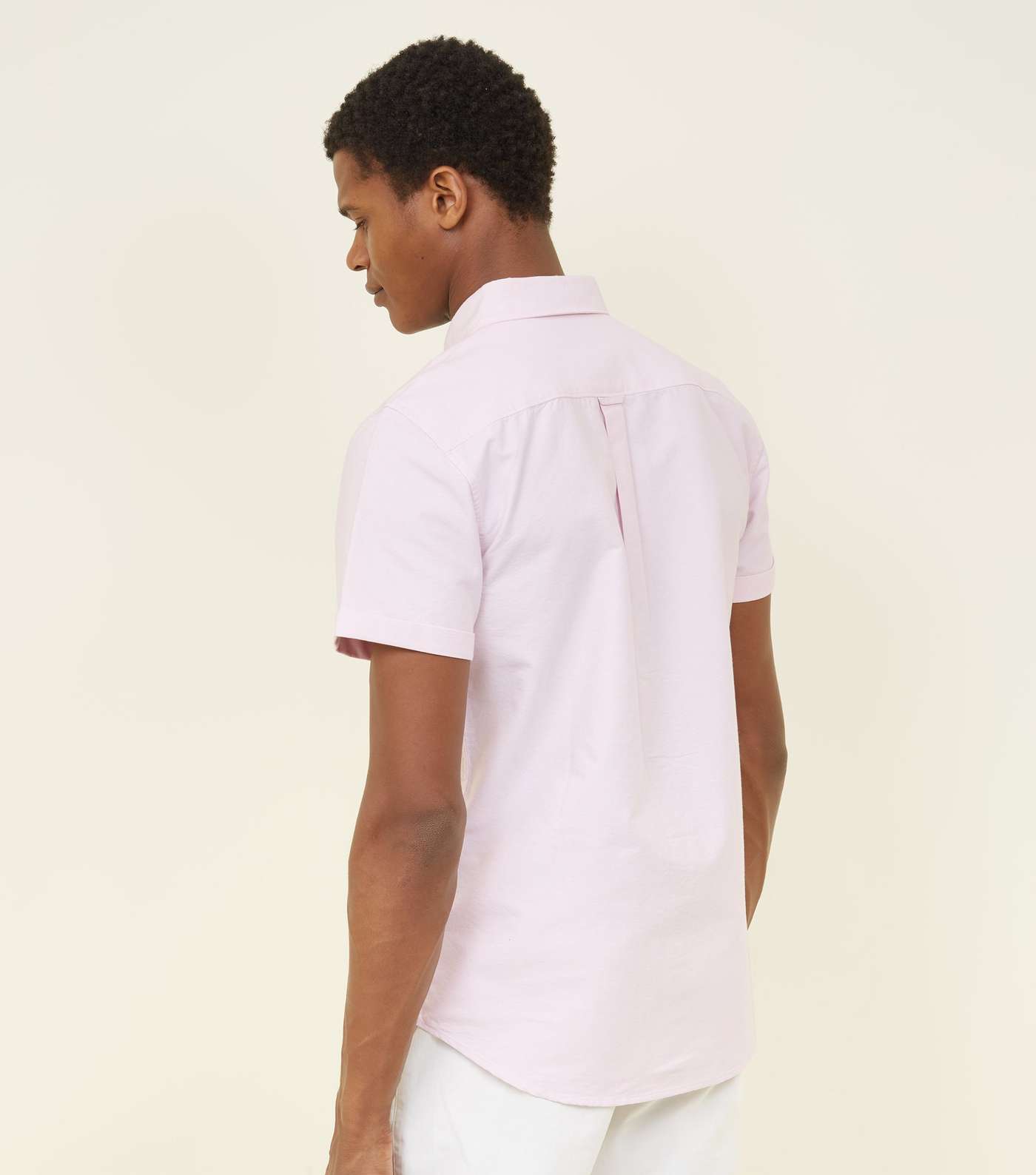 Pink Oxford Short Sleeve Shirt Image 3