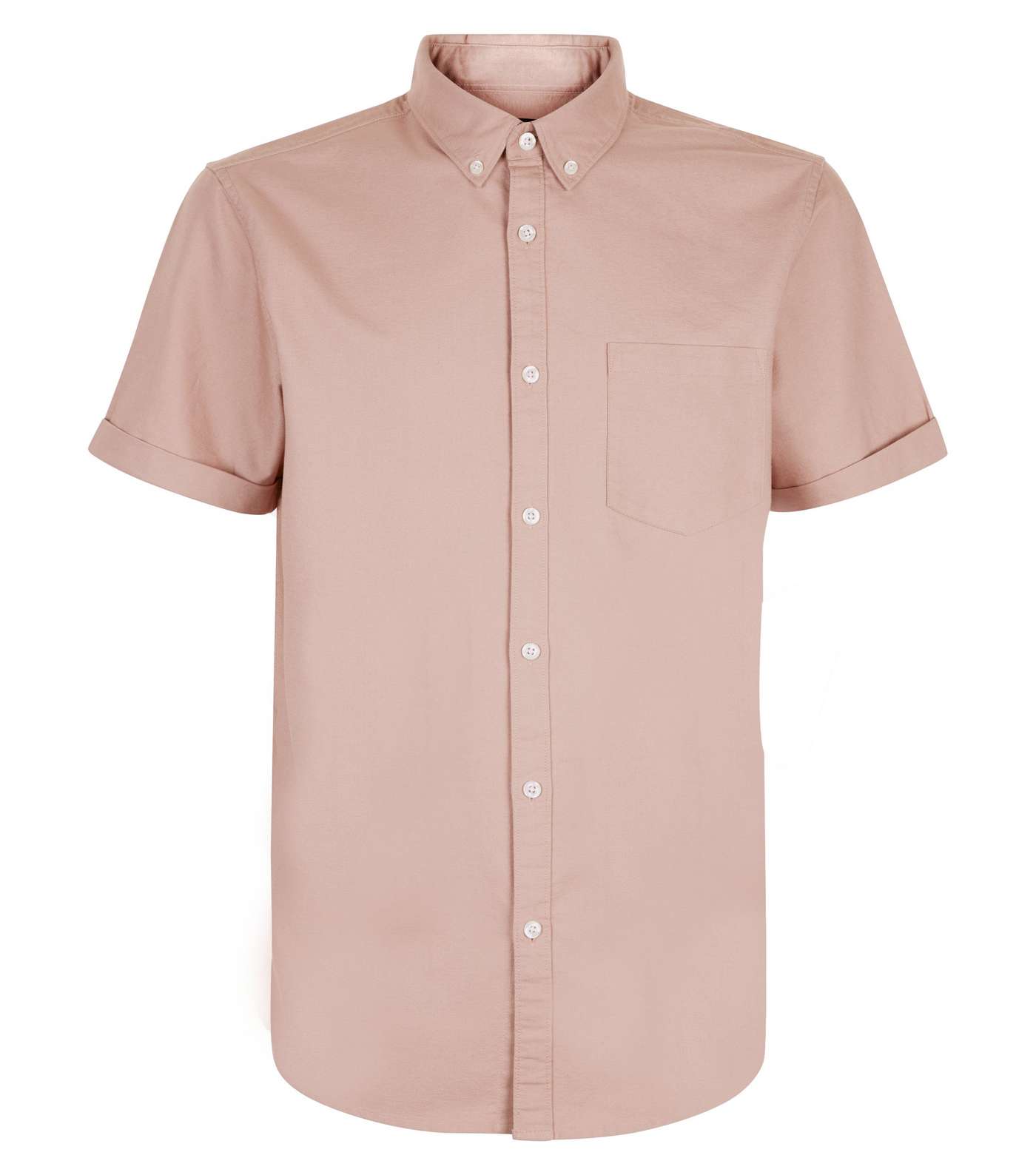 Mid Pink Oxford Short Sleeve Shirt Image 4