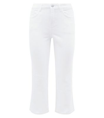white flare jeans petite