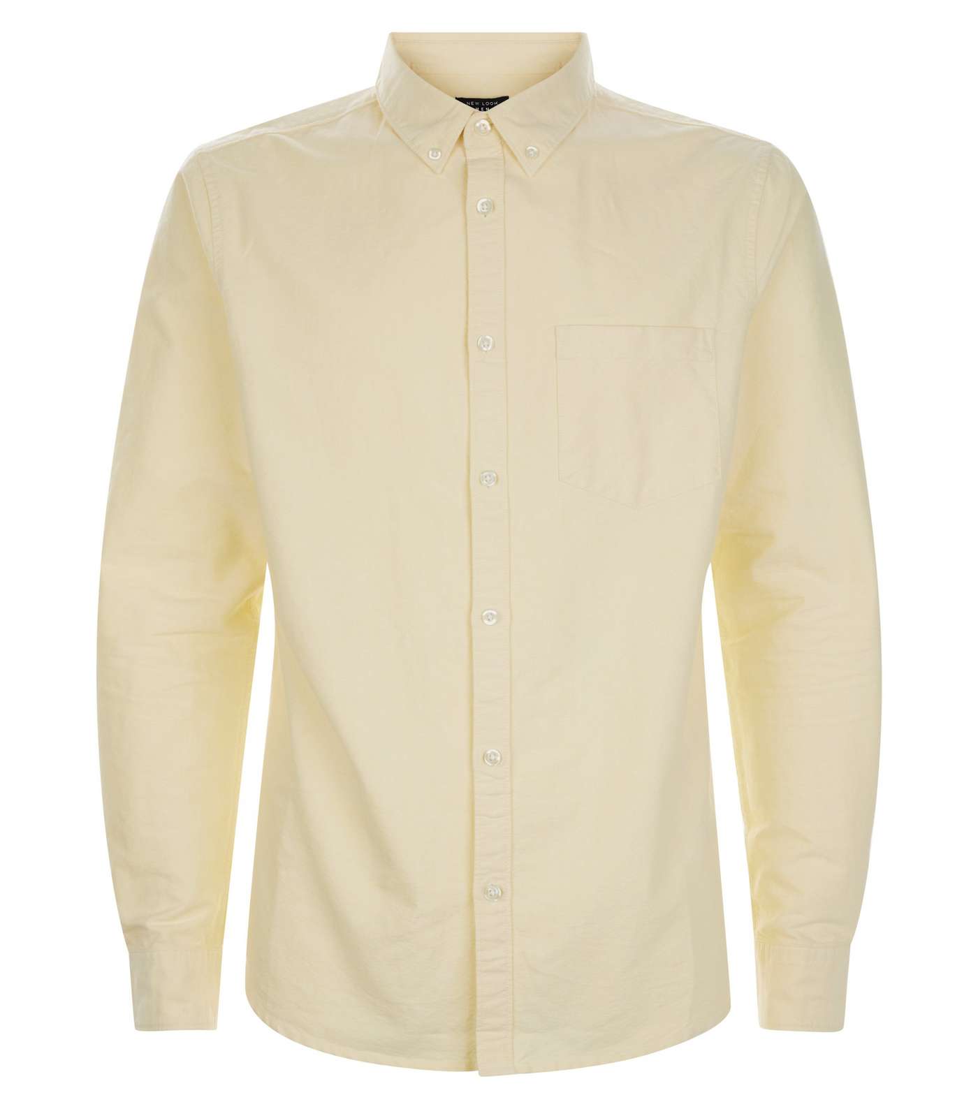Yellow Long Sleeve Oxford Shirt Image 4