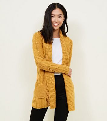 New look sale yellow cardigan