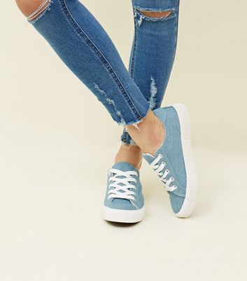 blue denim shoes ladies