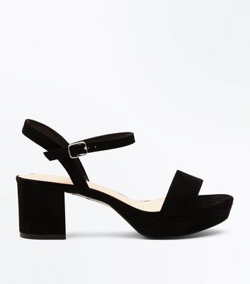 platform block heel sandals