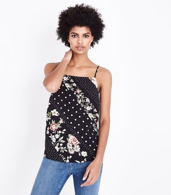 black floral cami top