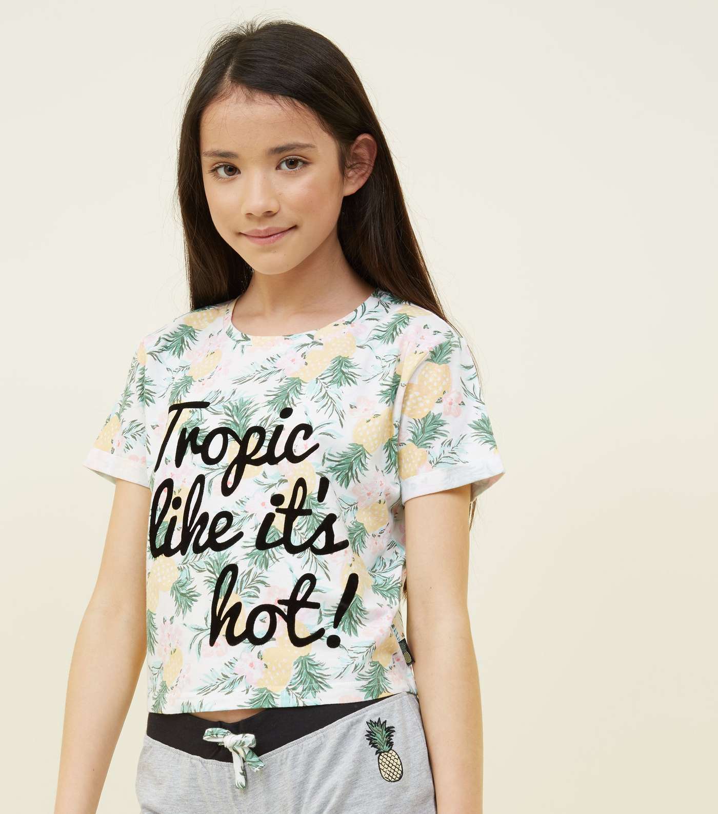 Girls Tropic Like It's Hot Pyjama Set Image 3