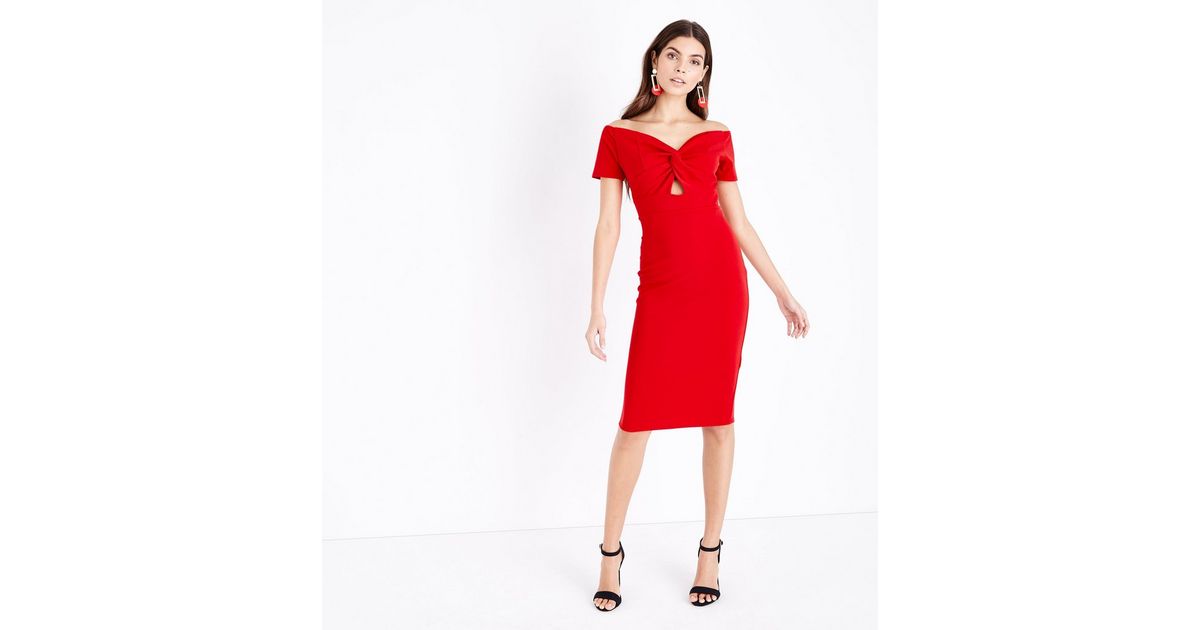 Floral Print Sweetheart Bodycon Midi Dress main image 0