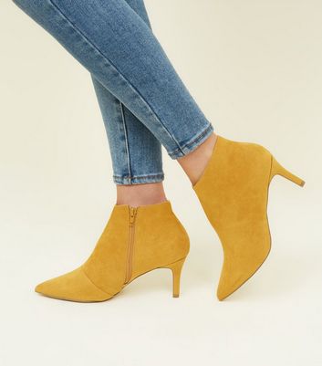 New look mustard boots best sale