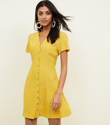 New look hot sale mustard dress