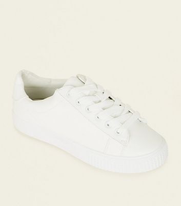 girls leather trainers