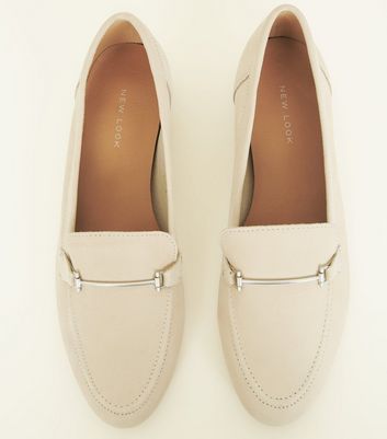 Off White Leather Loafers | New Look
