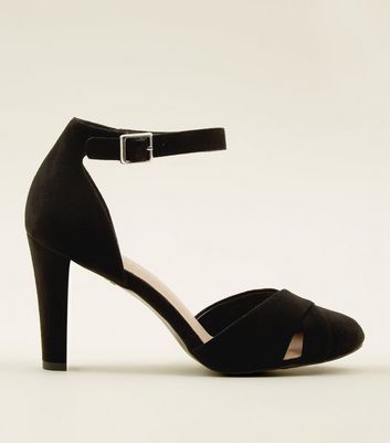 Sandales Escarpins New Look T39 - Talon Aiguille Très Haut - Gris - Faux Cuir - Neuf Sans Emballage