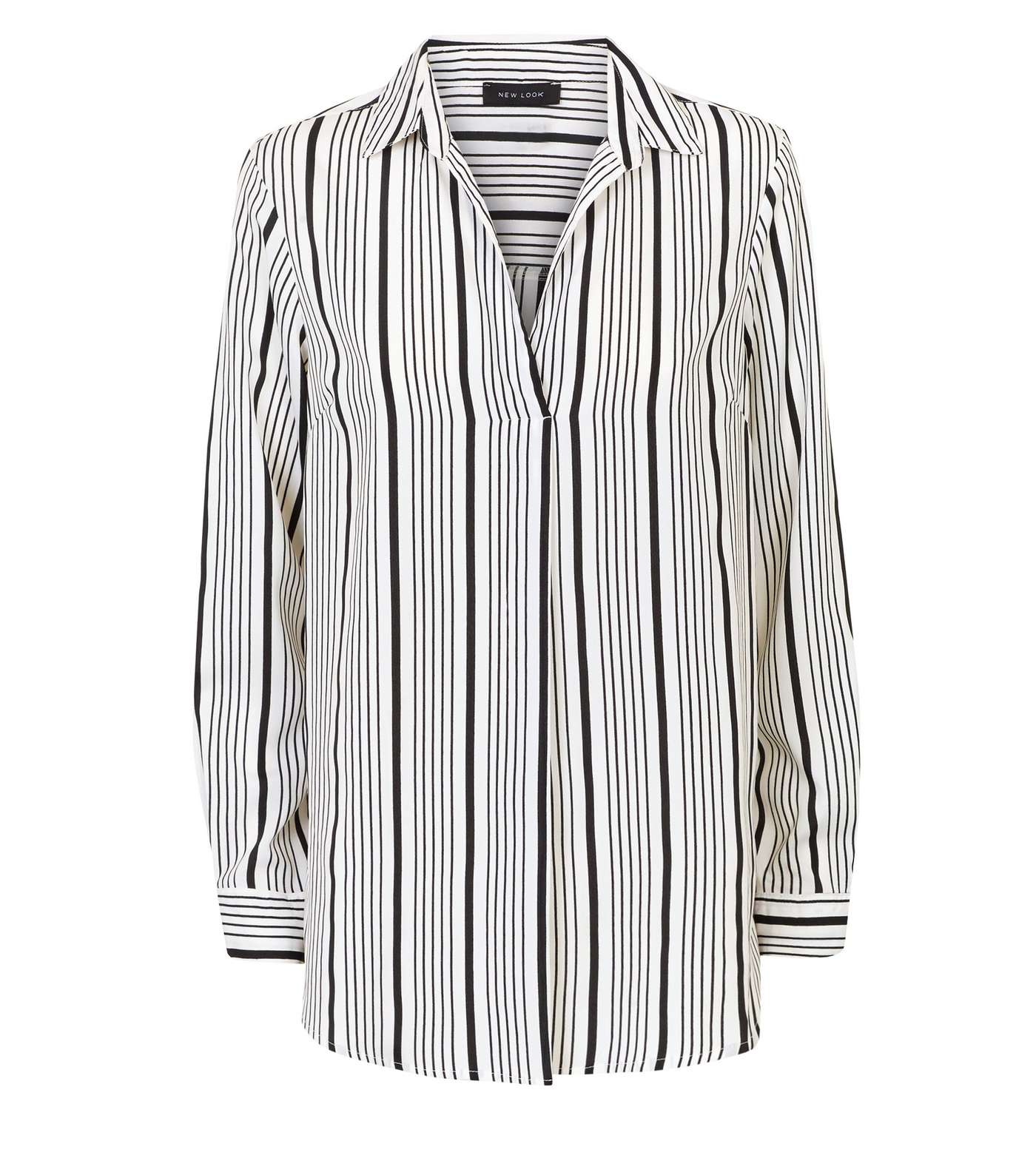 Monochrome Stripe Long Sleeve Shirt Image 4