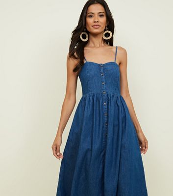 denim midi dresses